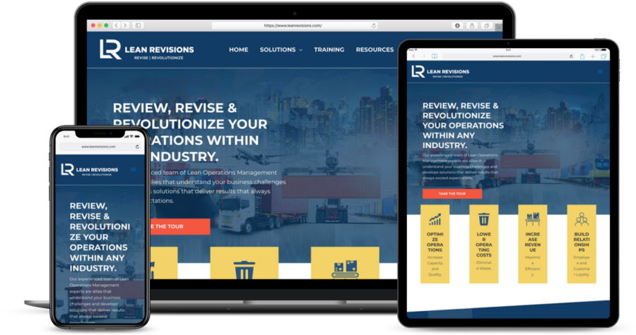 lean revisions website redesign