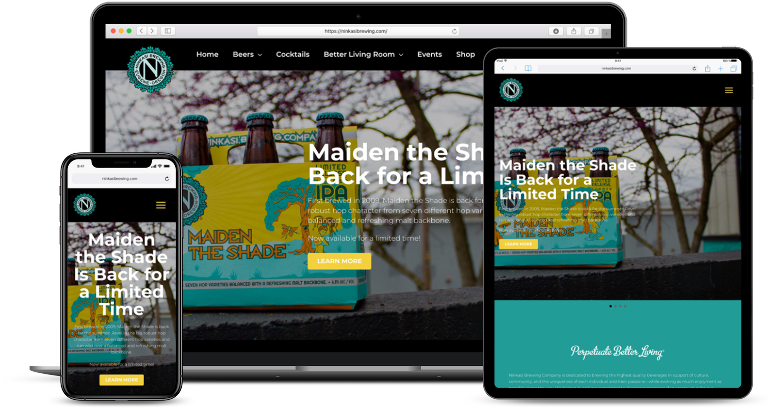 ninkasi brewing website redesign